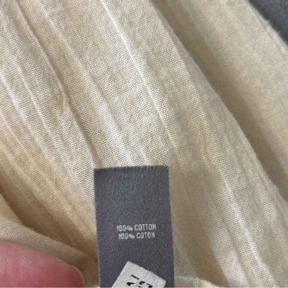 Aerie Cream Boho Peplum Top with Tassel Detail - Picture 8 of 8